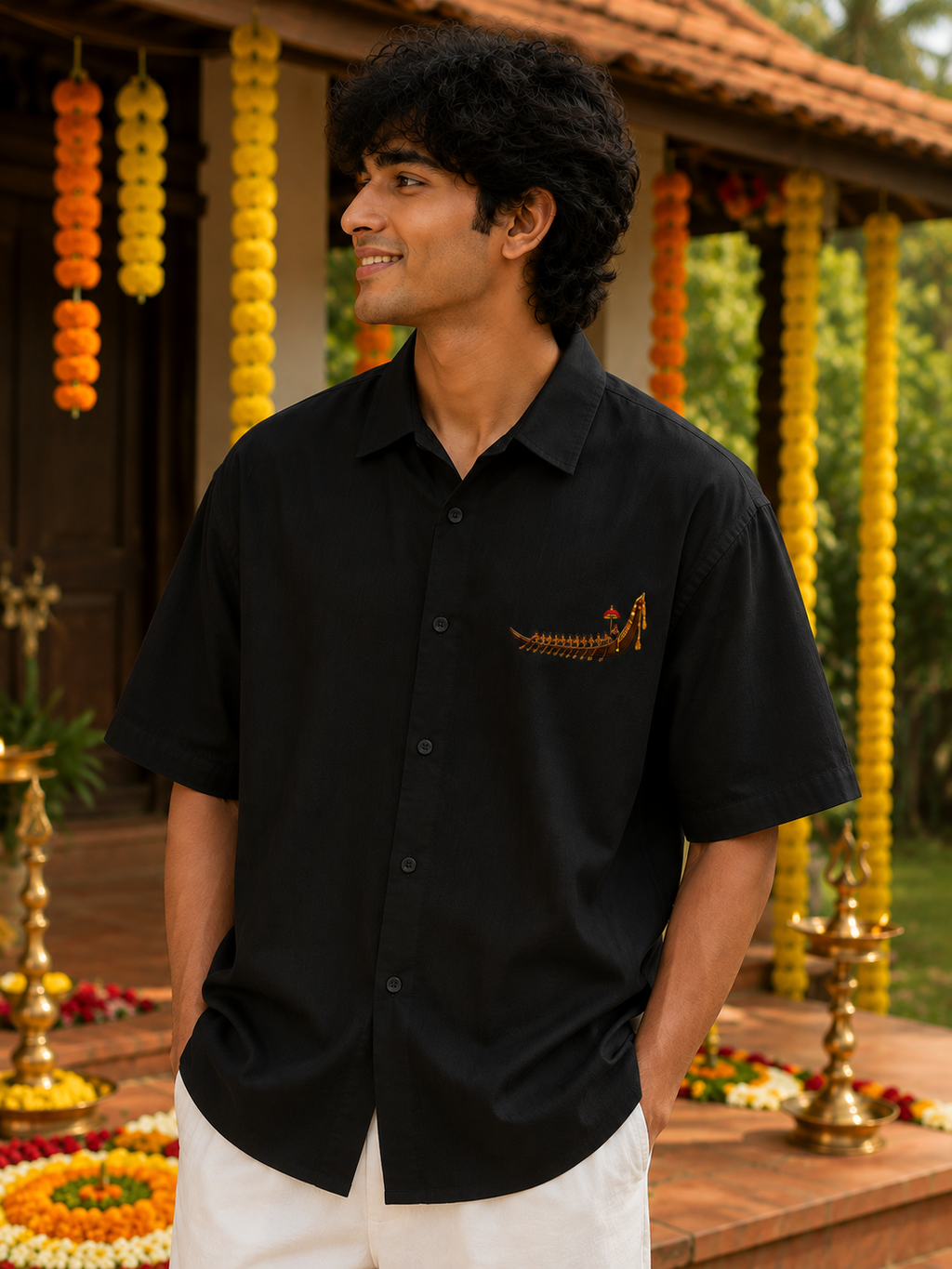 Onam Vellam - Oversized Shirt