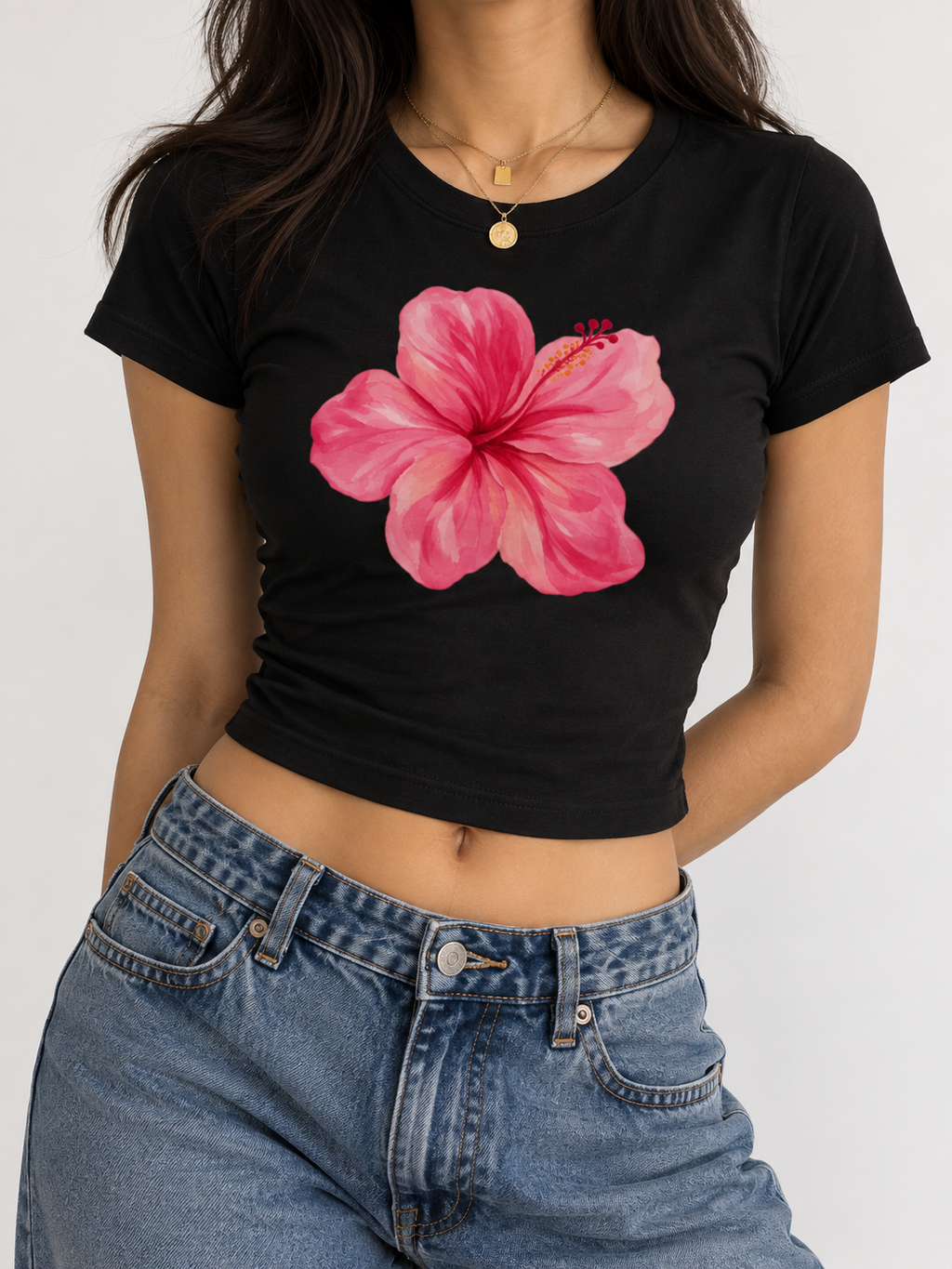 Hibiscus Baby Tee