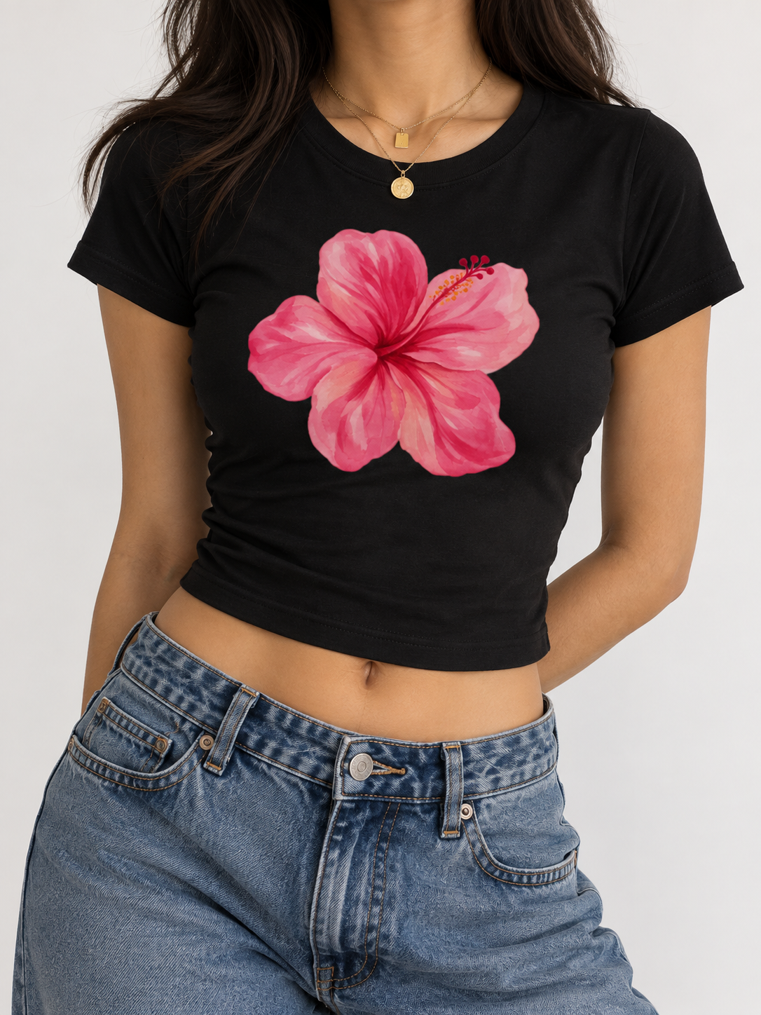 Hibiscus Baby Tee