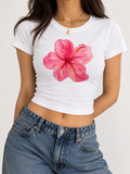 Hibiscus Baby Tee