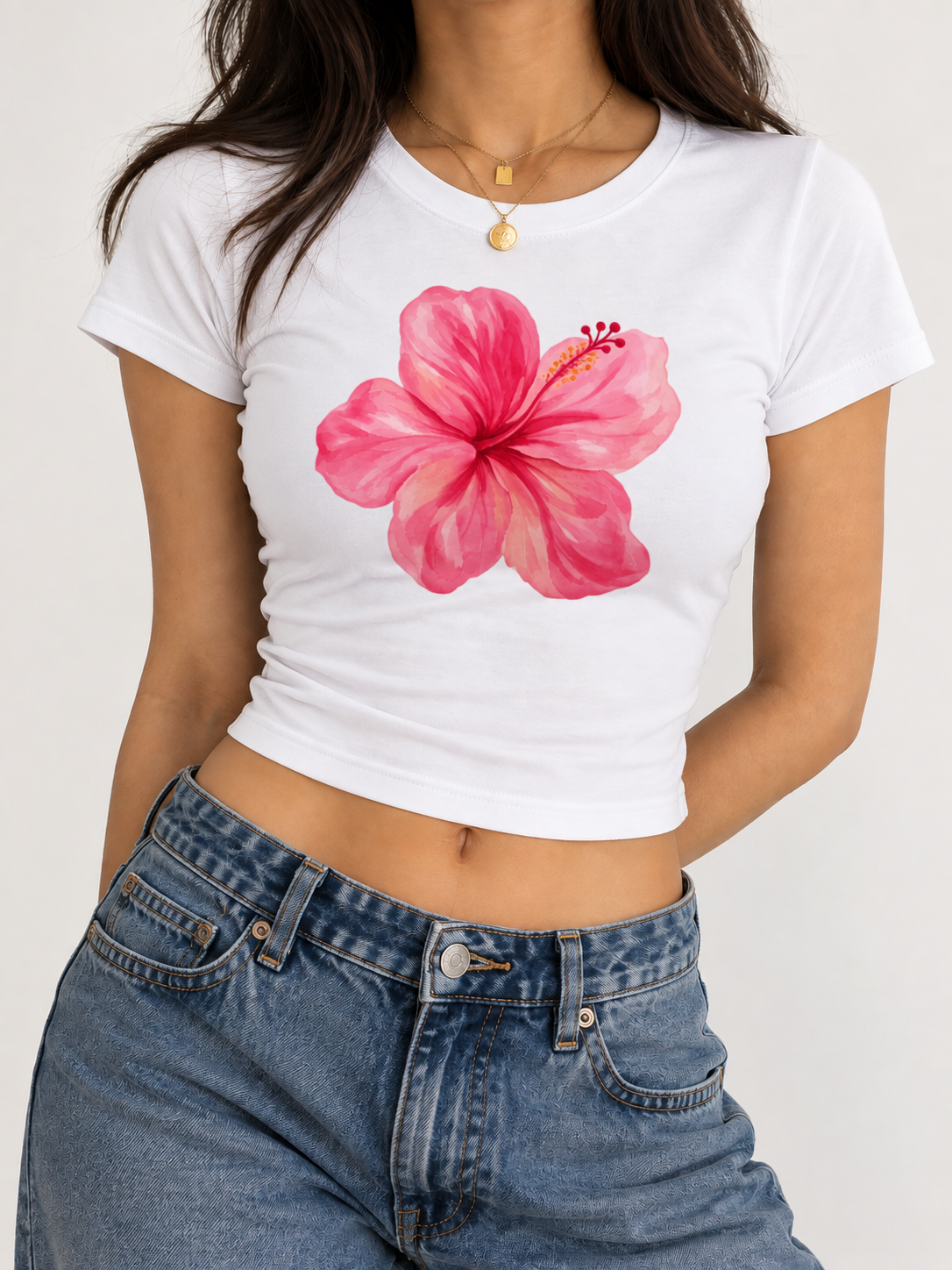 Hibiscus Baby Tee