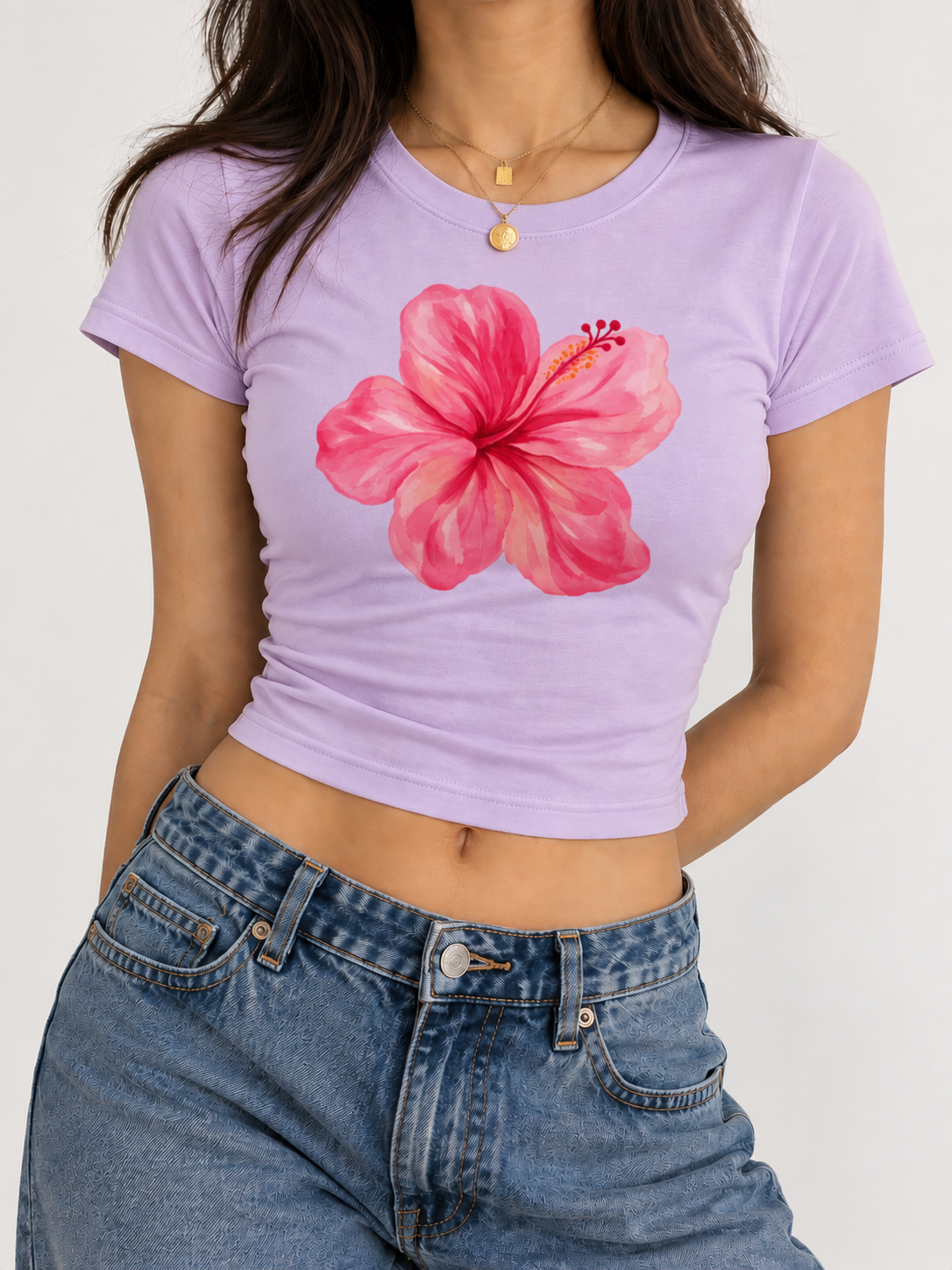 Hibiscus Baby Tee