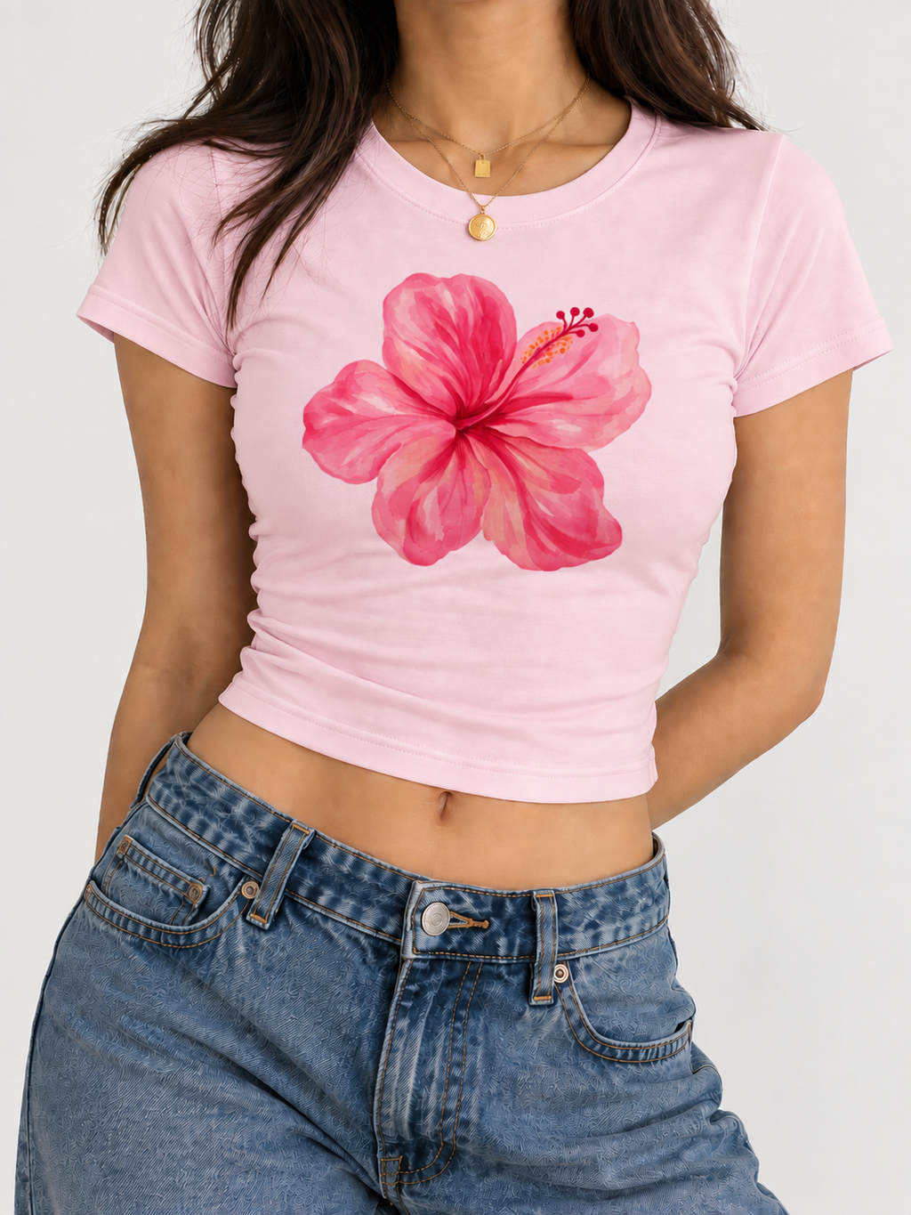 Hibiscus Baby Tee