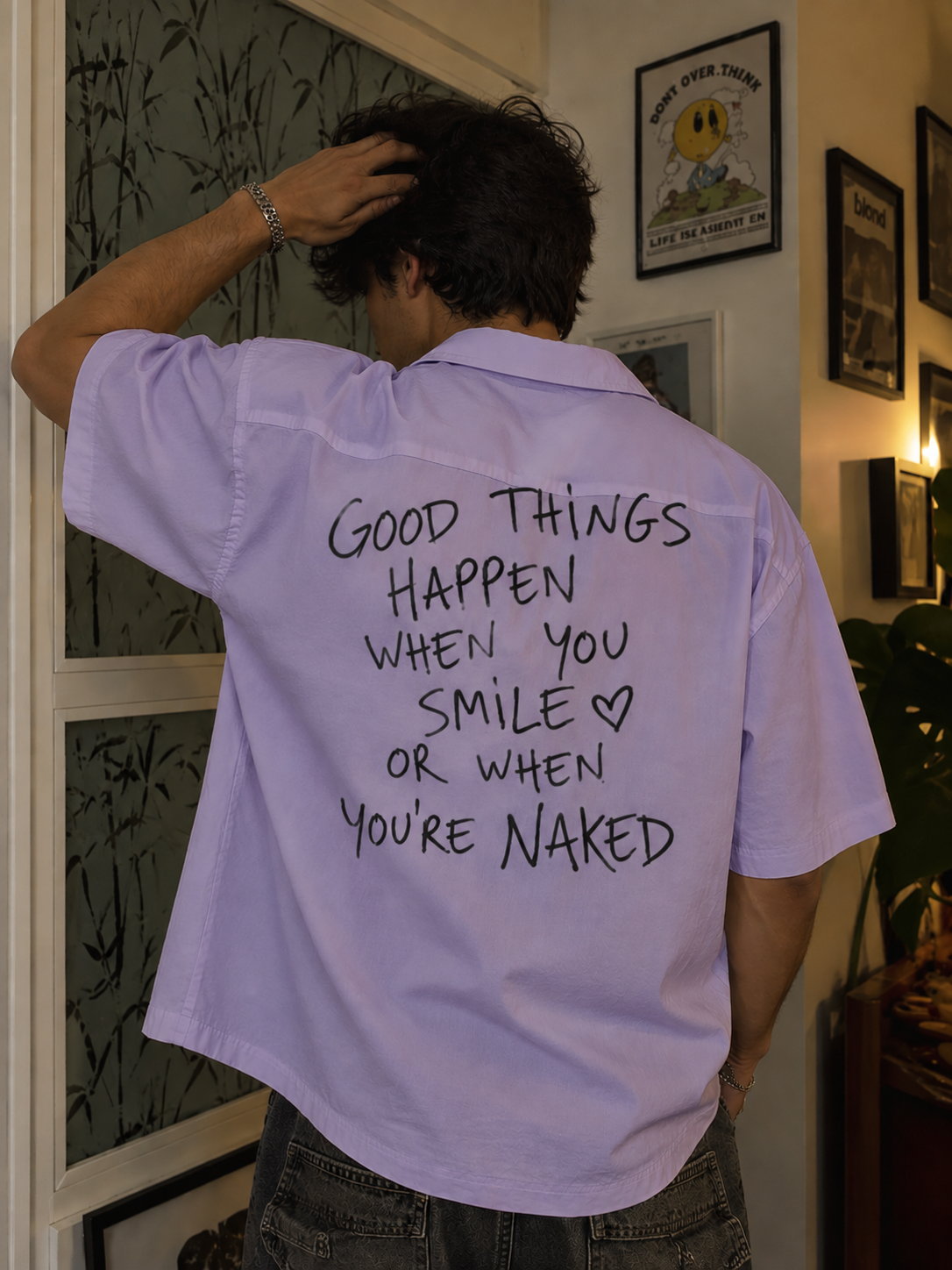 Good Things Happen Unisex Oversized Shirt
