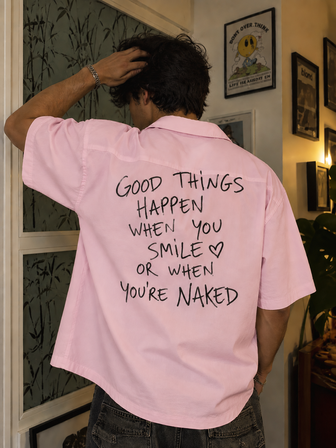 Good Things Happen Unisex Oversized Shirt