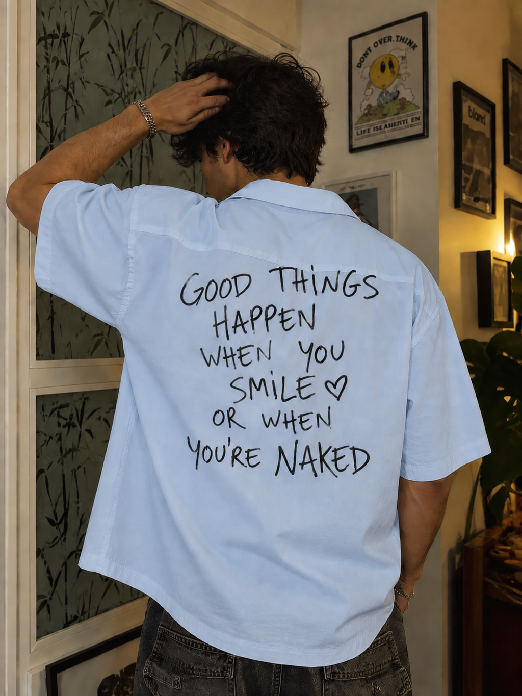 Good Things Happen Unisex Oversized Shirt