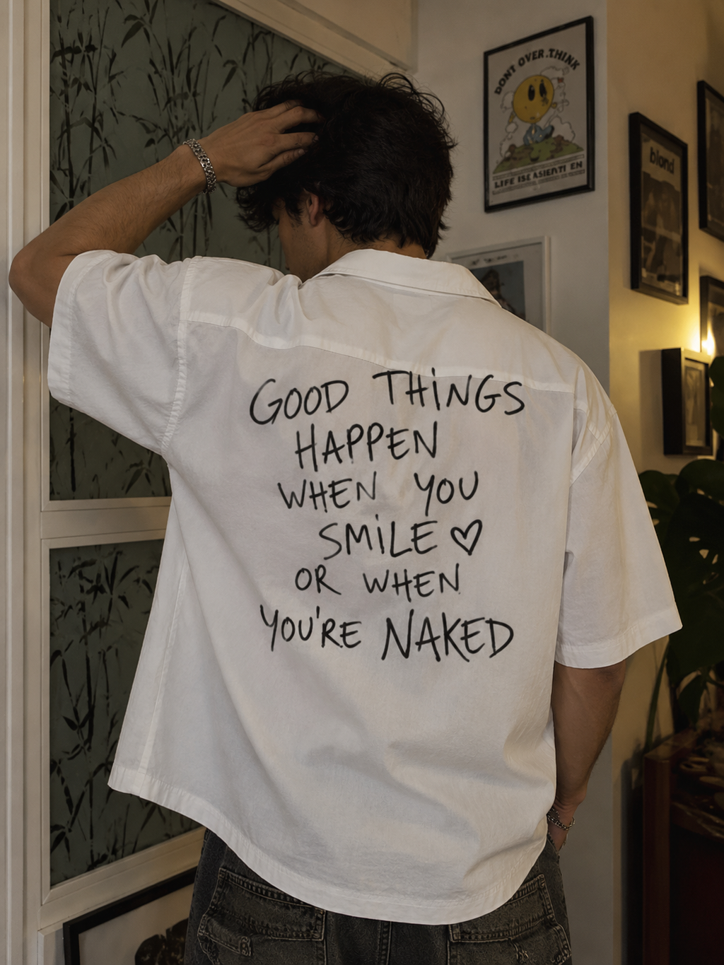 Good Things Happen Unisex Oversized Shirt