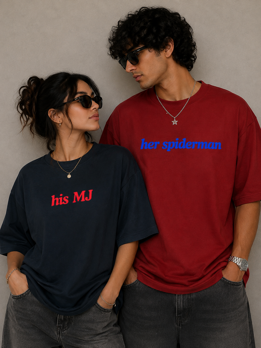 Her Spiderman - Men's Oversized Classic T-Shirt
