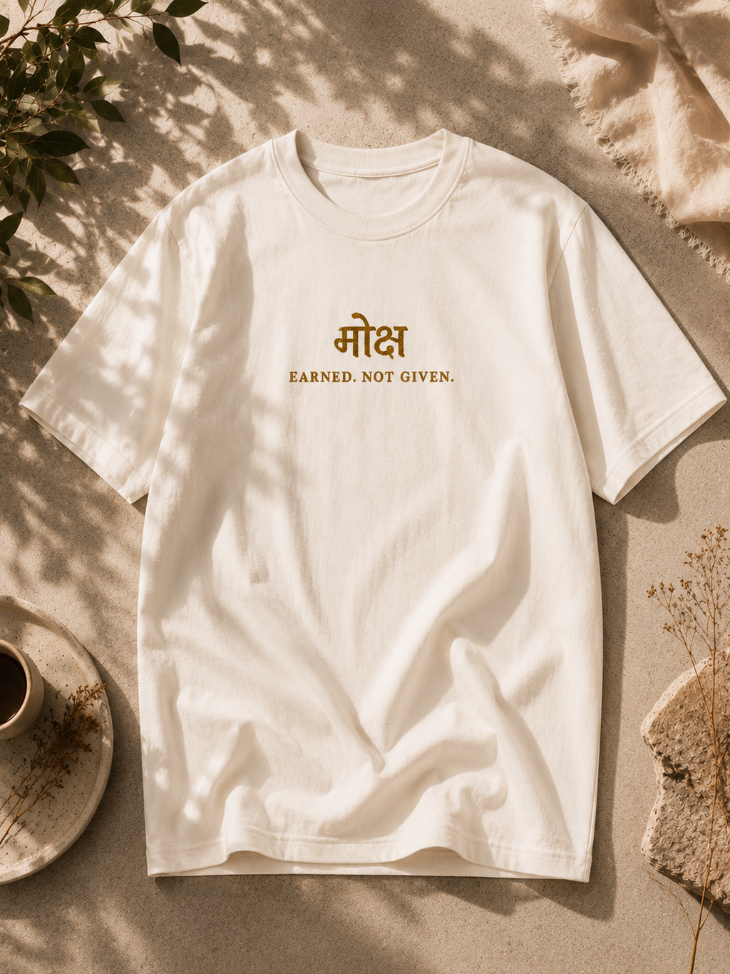 Moksha - Embroidered Oversized T-Shirt