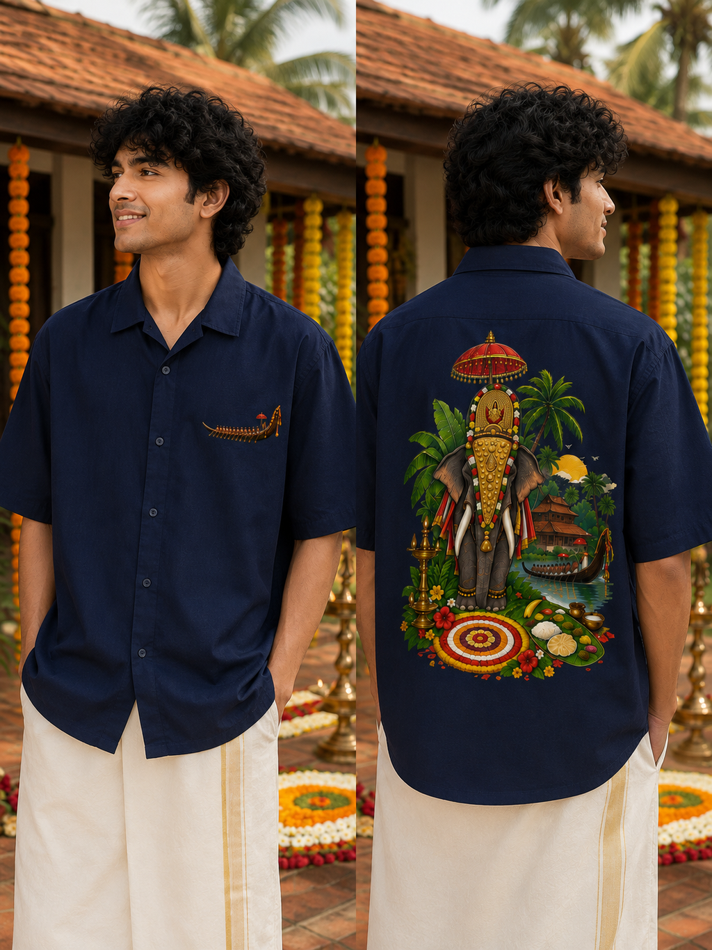 Onam Vellam - Oversized Shirt