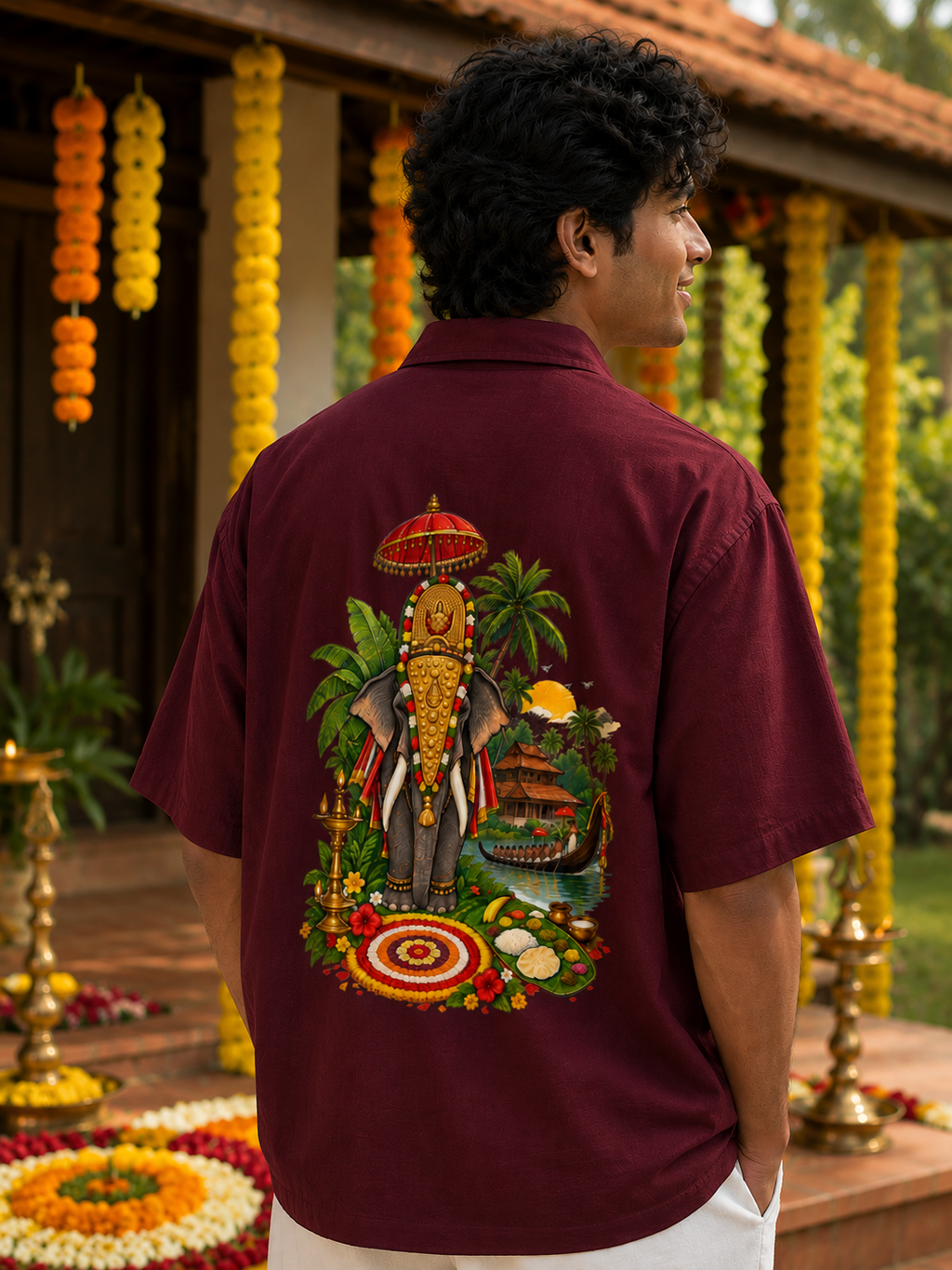 Onam Vellam - Oversized Shirt