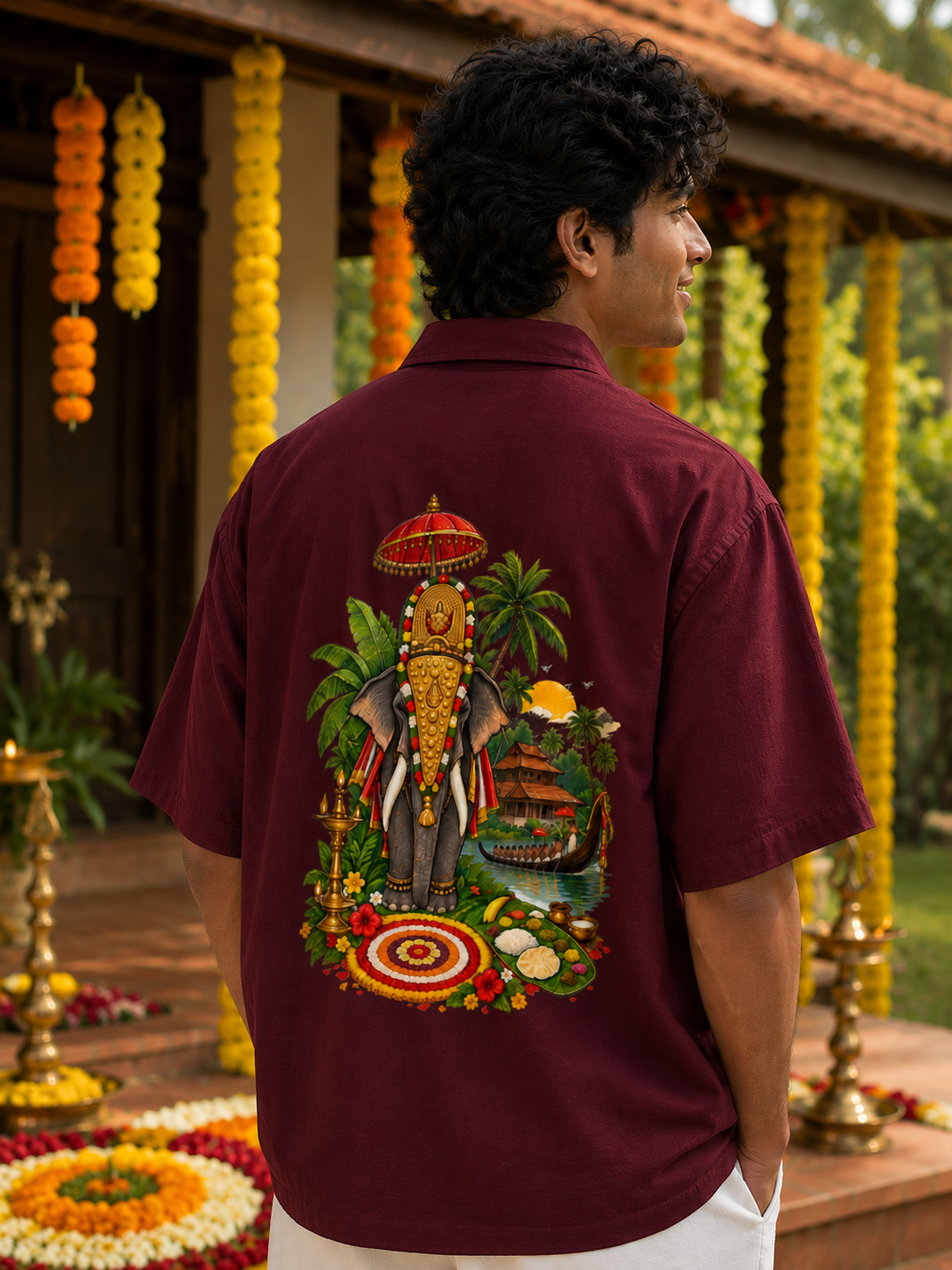 Onam Vellam - Oversized Shirt