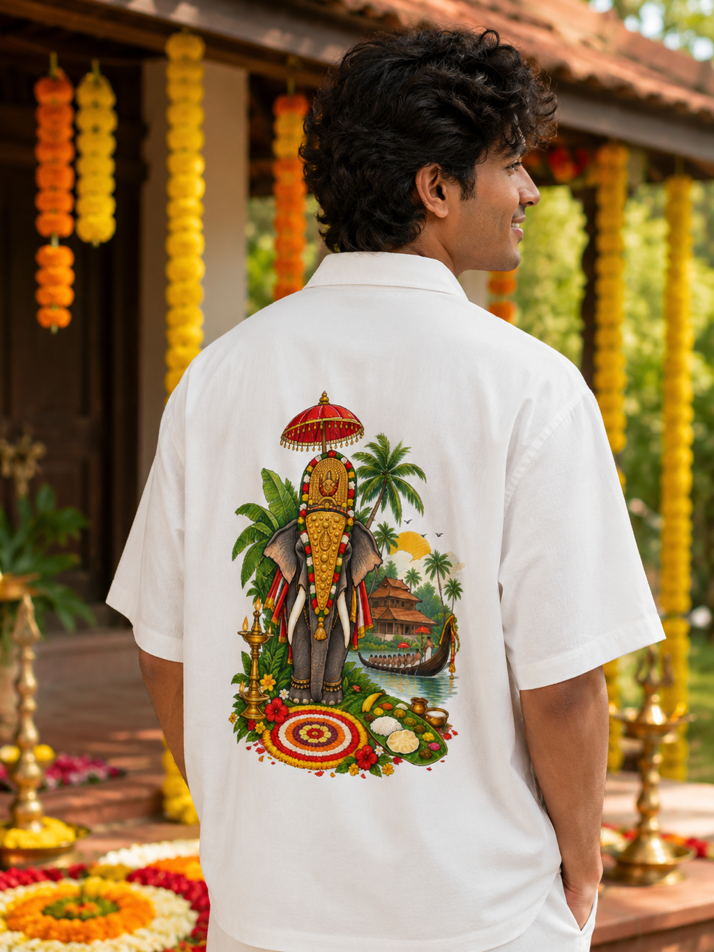 Onam Vellam - Oversized Shirt