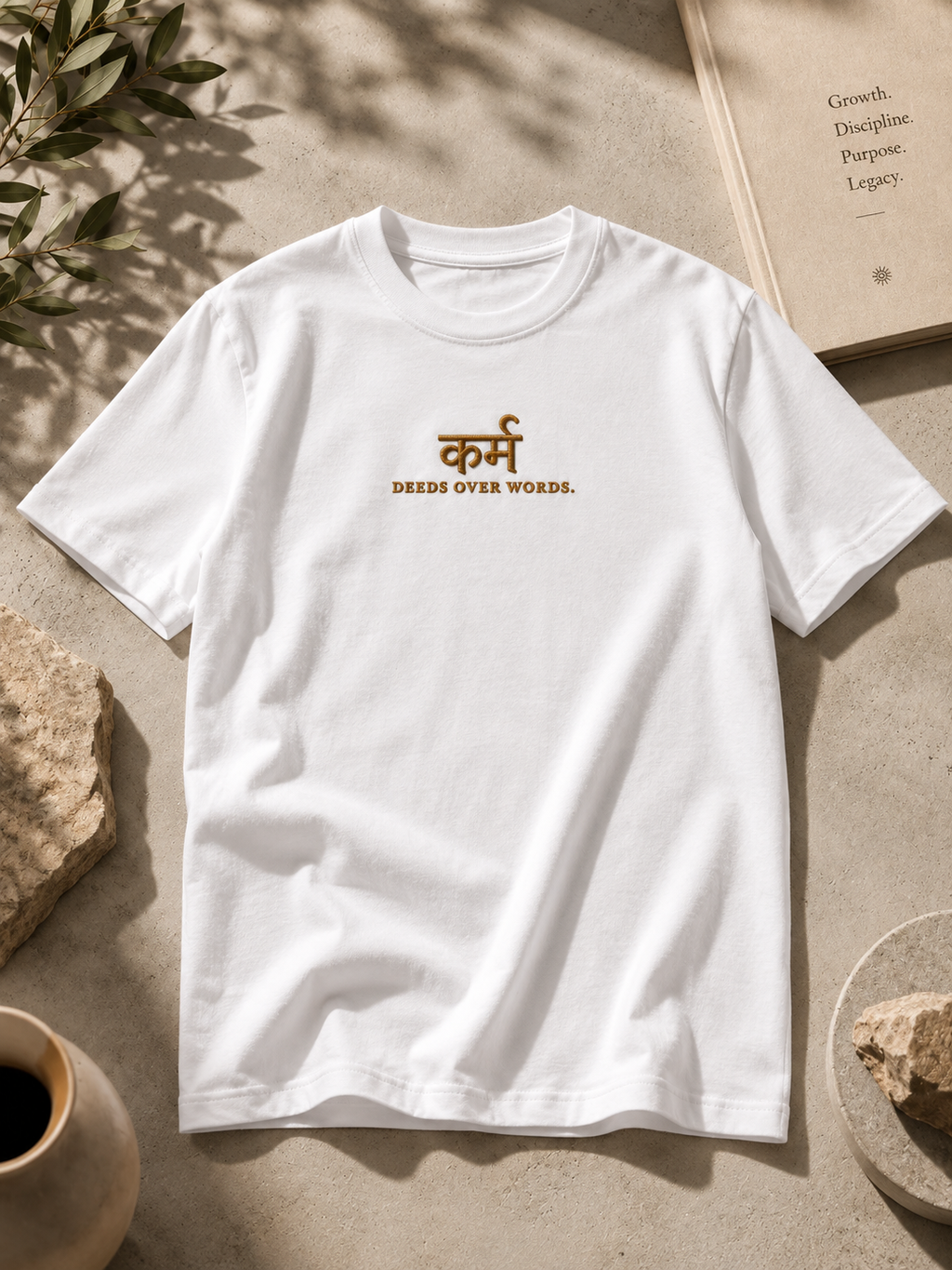 Karma- Embroidered Unisex Oversized T-Shirt