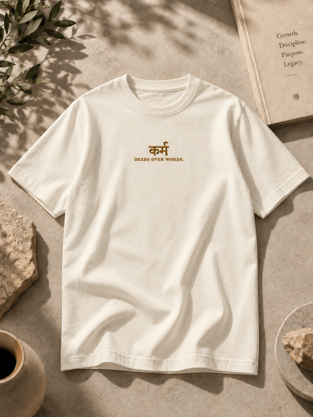 Karma- Embroidered Unisex Oversized T-Shirt