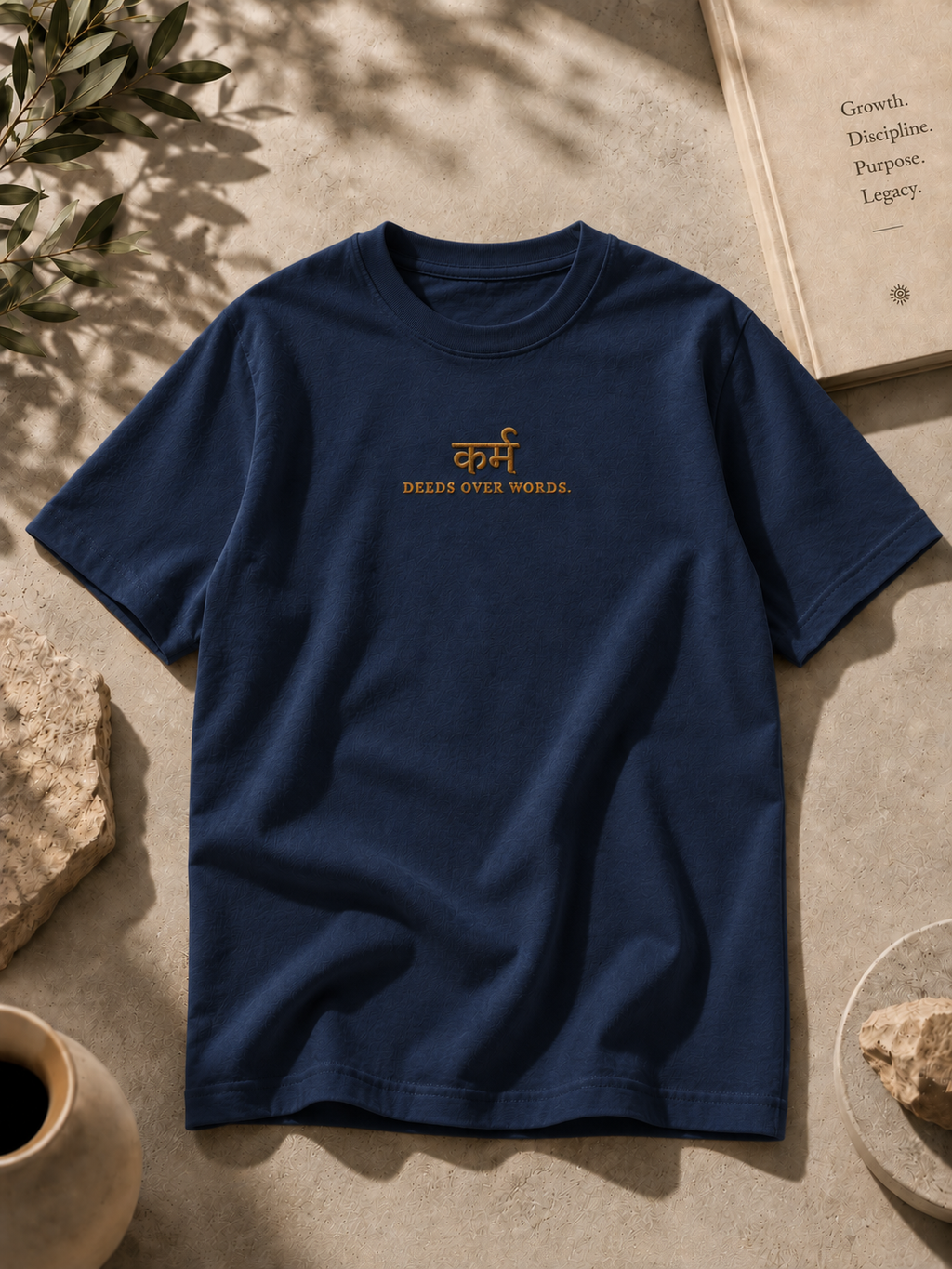 Karma- Embroidered Unisex Oversized T-Shirt