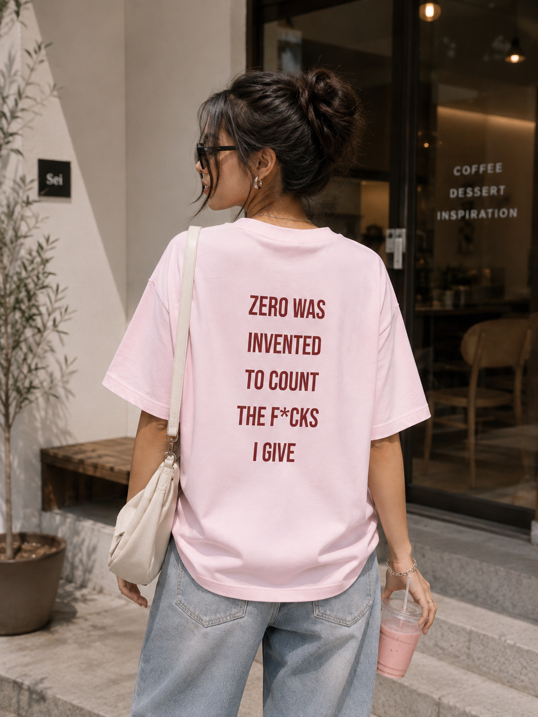 Zero Was Invented - Women's Oversized Heavyweight T-Shirt