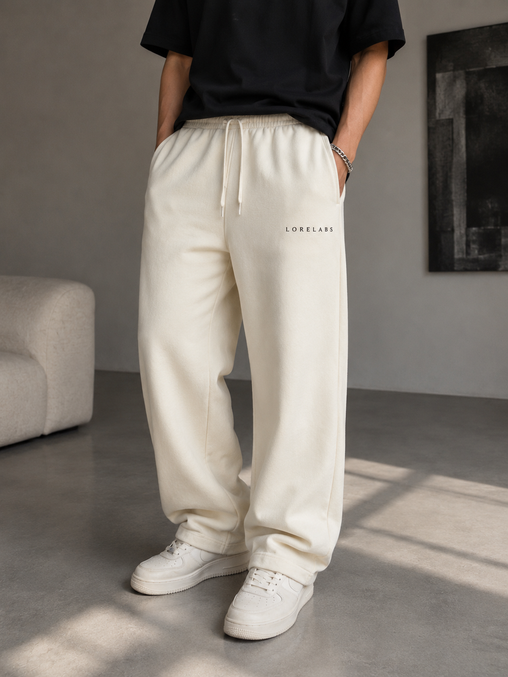 Essential Relaxed Fit Sweatpants | Off White