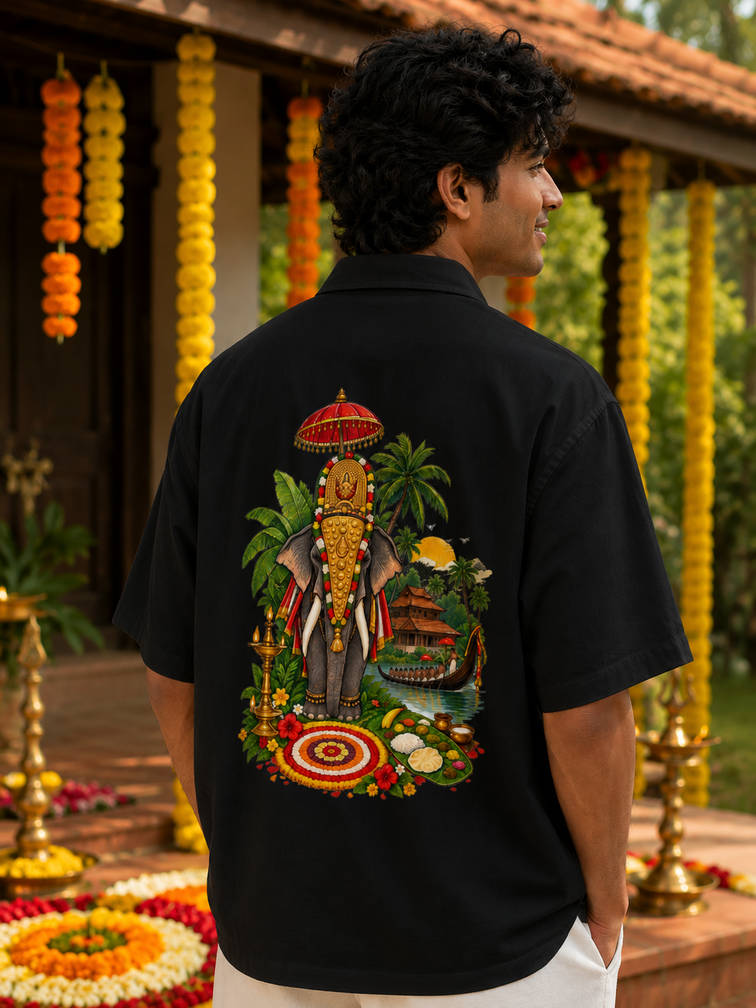Onam Vellam - Oversized Shirt