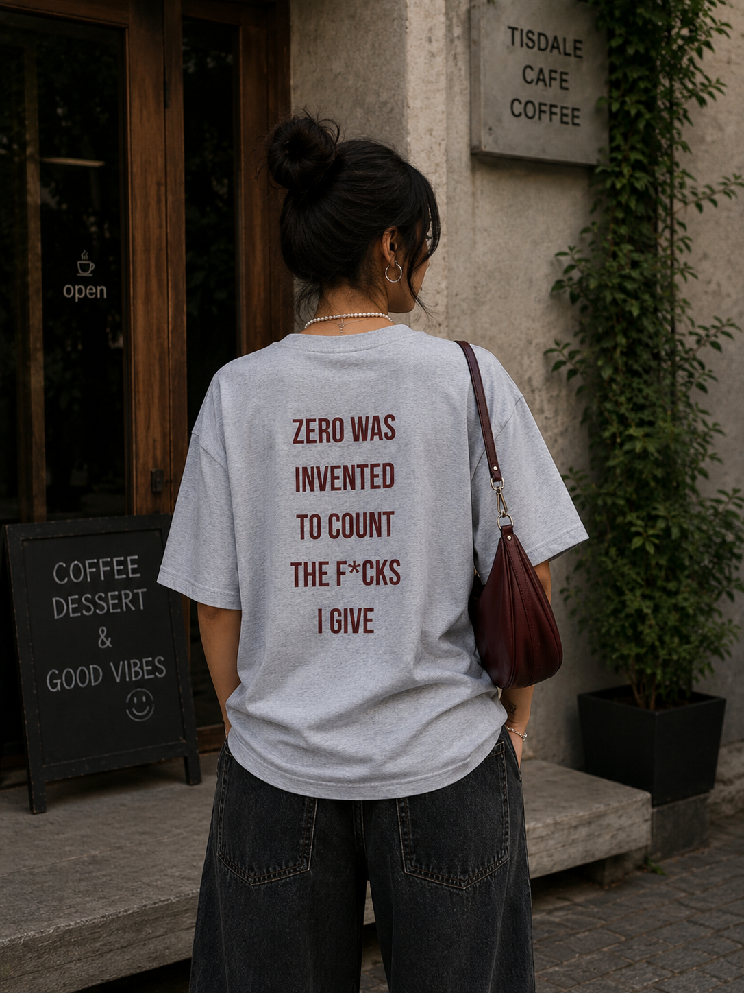 Zero Was Invented - Women's Oversized Heavyweight T-Shirt