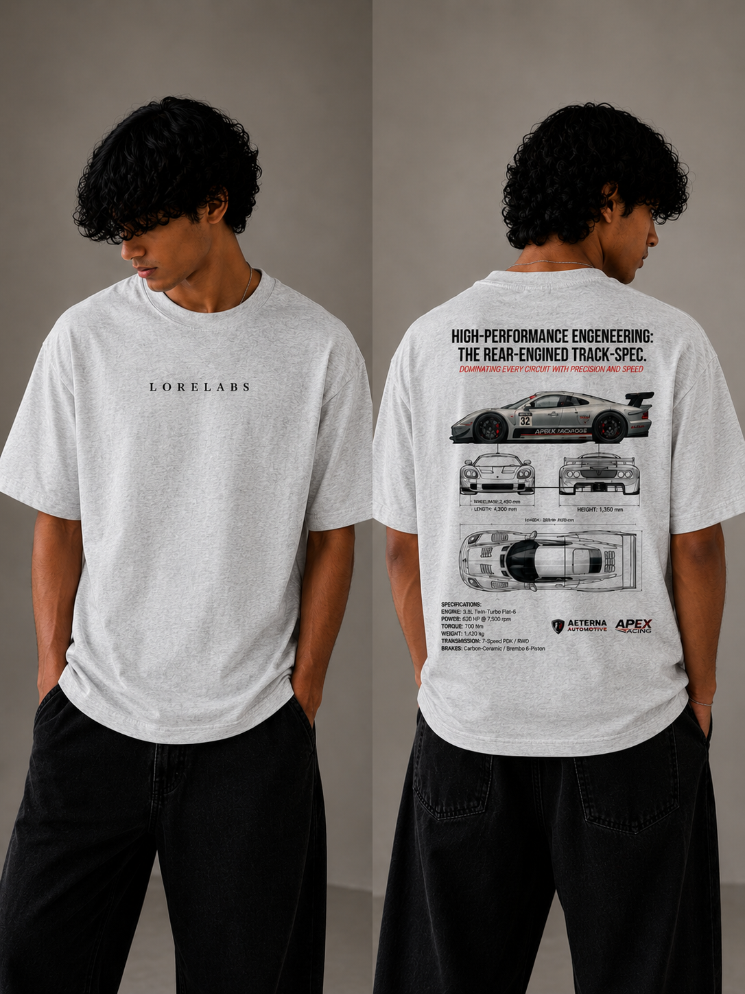 Track Spec Premium Oversized T-Shirt