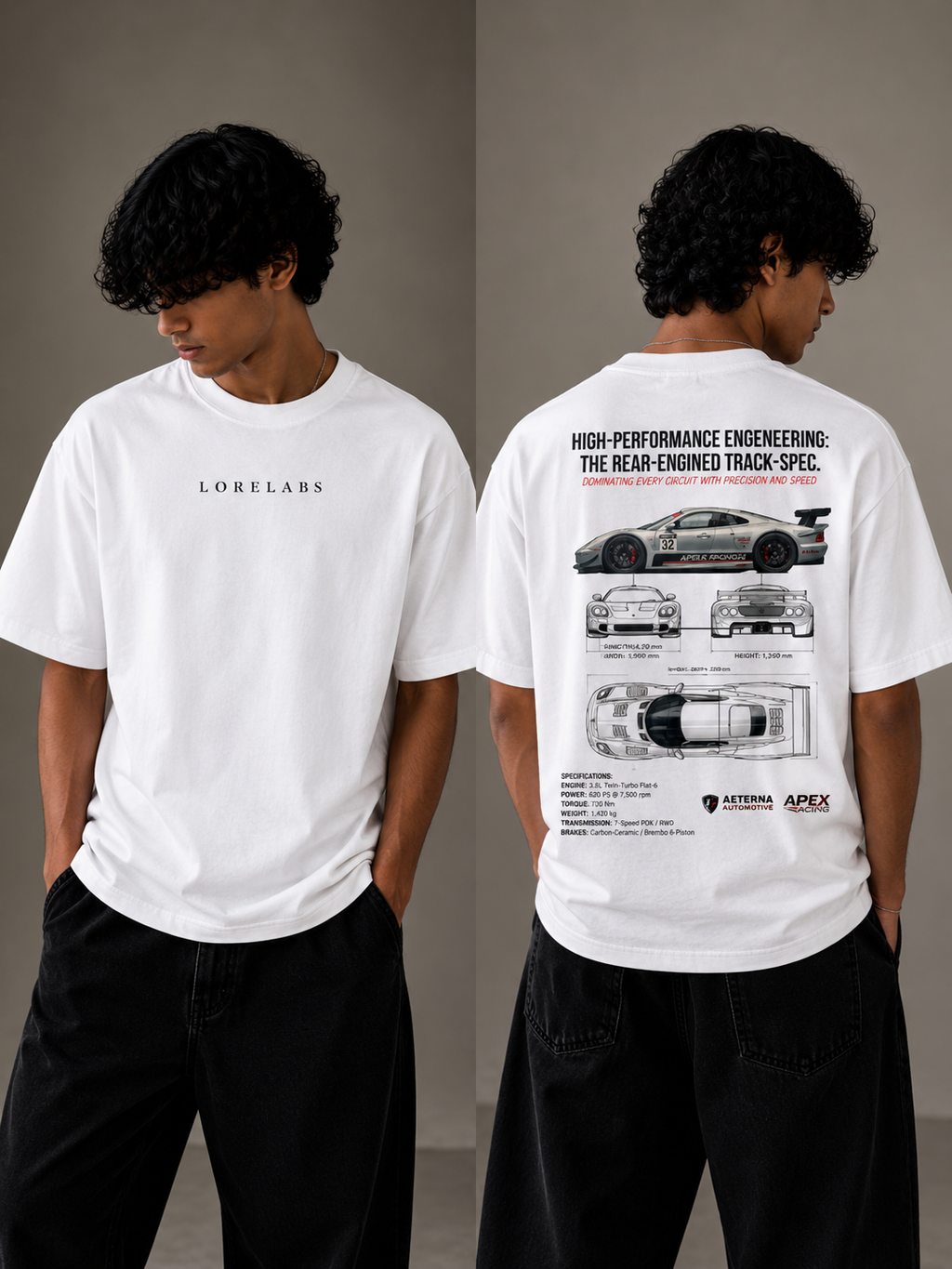 Track Spec Premium Oversized T-Shirt