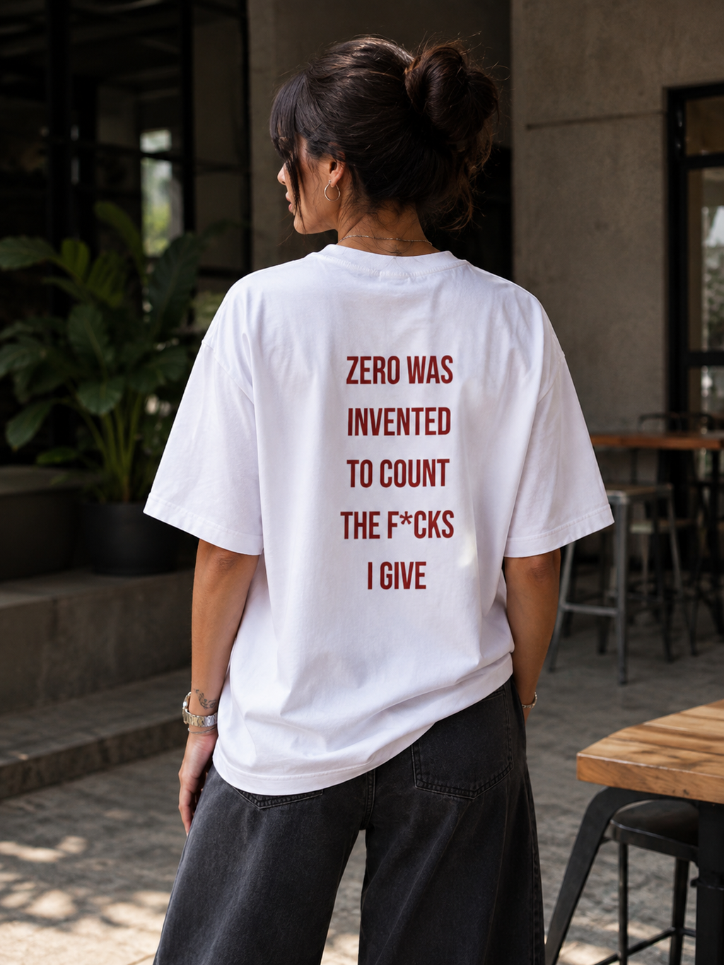 Zero Was Invented - Women's Oversized Heavyweight T-Shirt